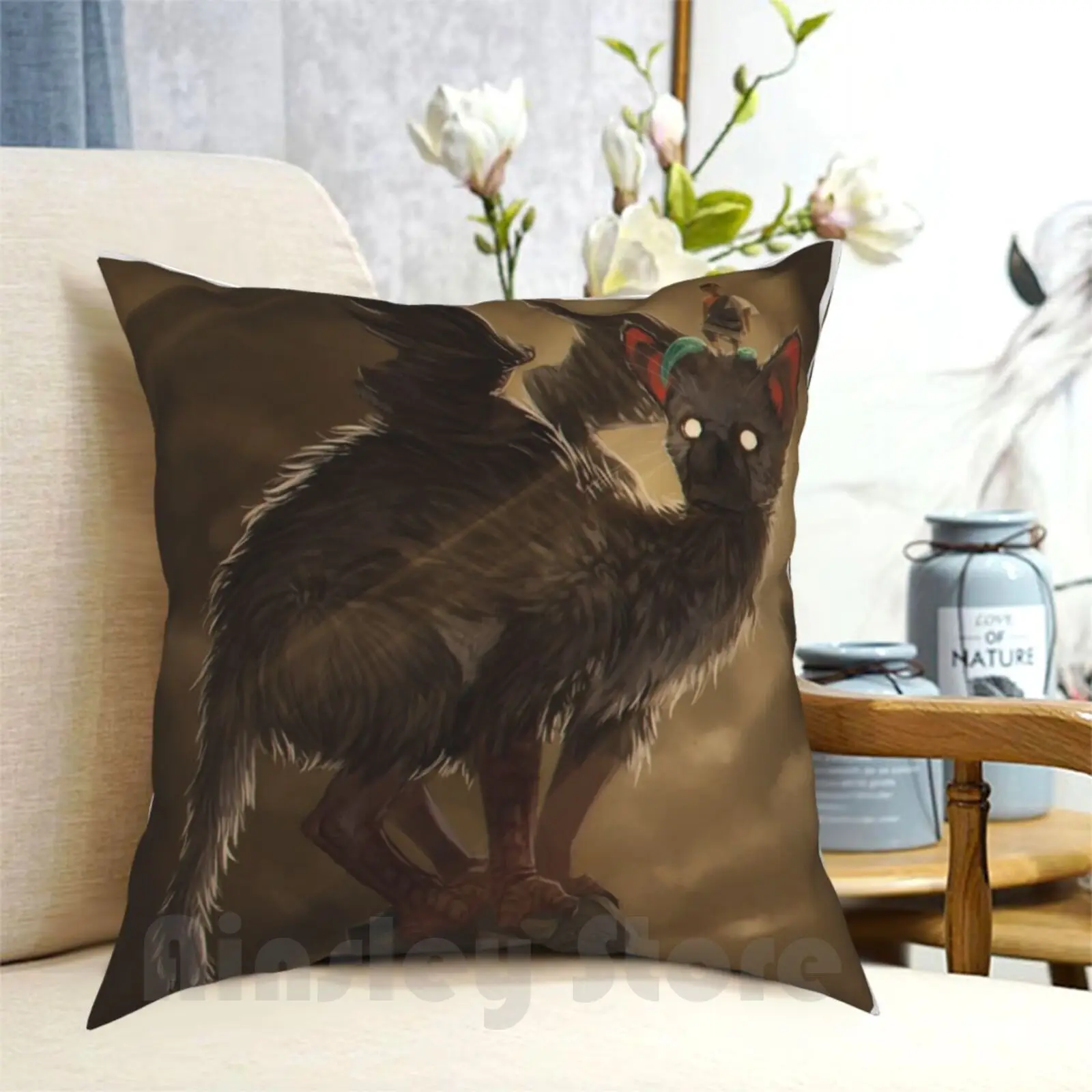 The Last Guardian Federa Stampata Cuscino Morbido Per La Casa The Last Guardian Trico Toriko Fanart Games