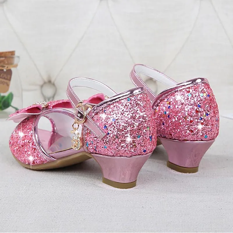 Girls Sandals Rhinestone Butterfly Latin Dance kids shoes children sandals kids sandals