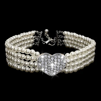 

Cat Collar Party Pearl Collar Pet Necklace Dog Collar Dog Necklace For Puppy Cat Dog Accessories D40