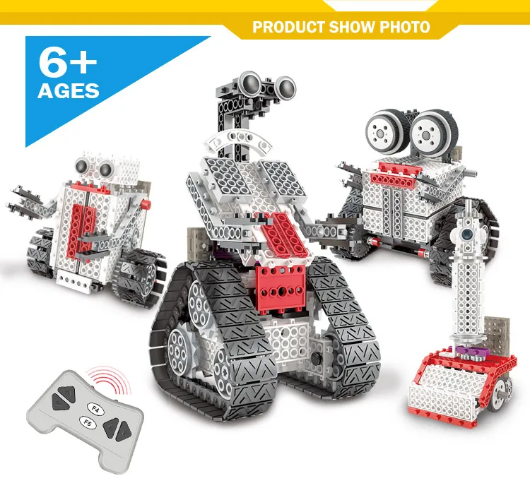 2019 Newest kids toys funny diy toy building block rc robot bricks set