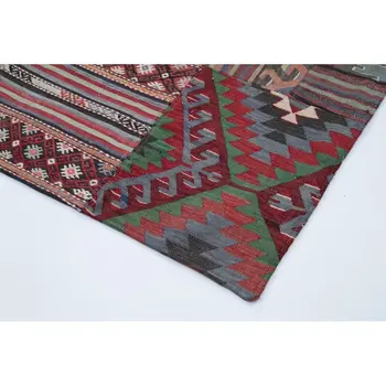 

200x301 Cm Multicolor Handmade Rugs Patchwork Rug-7x10 Ft