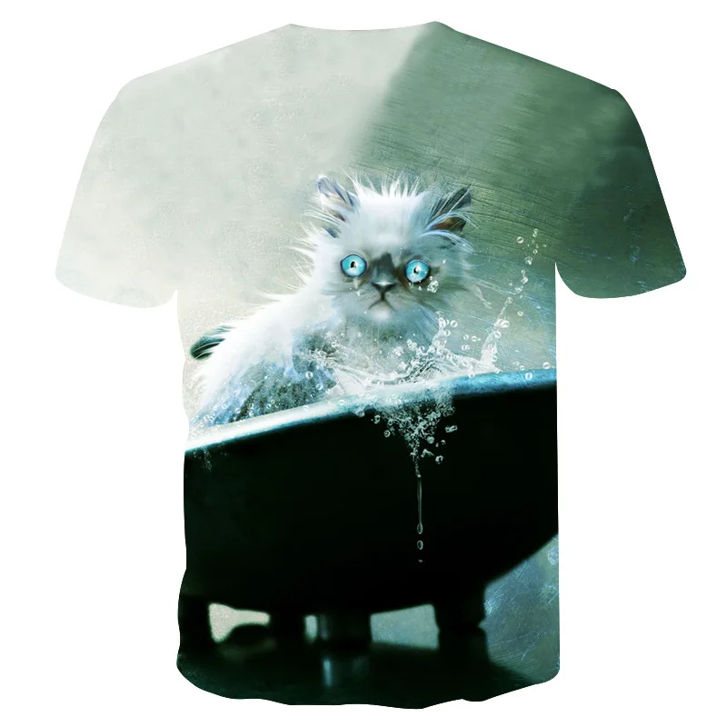 Новая футболка Blcak Cat 3D для женщин и мужчин, межзвездное пространство, унисекс, футболки для девочек, топы, летняя модная женская футболка, Прямая поставка