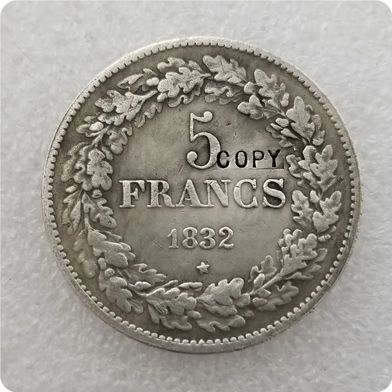 1832-1844 Бельгия 5 франков копия монет