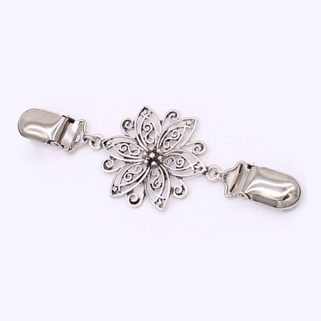 Cardigan Clip Fasteners for Clothes Clothespins Scarf Clip Brooch Sliver Pin Buckle Clip Holder Women Dress Jewelry