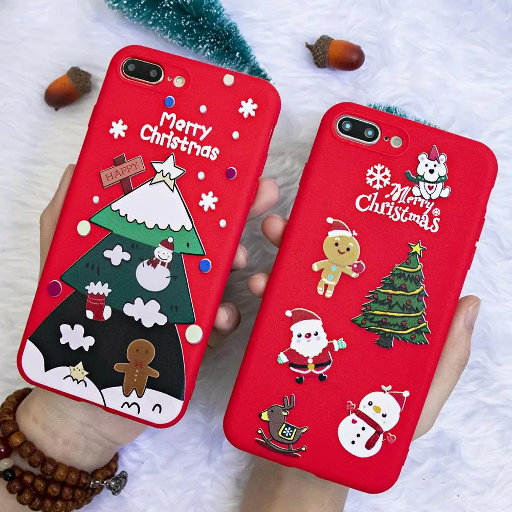 Рождественский силиконовый чехол для Xiao mi Red mi Note 6 5 7 K20 Pro Red mi 7 6A 5 Plus S2 матовый чехол для Xiaomi mi 8 Lite 9 SE A1