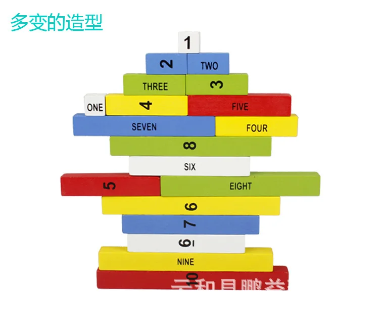 Montessori Mathematics Teaching Aids Children'S Educational Assembling Building Blocks Baby Brain Computing Toy