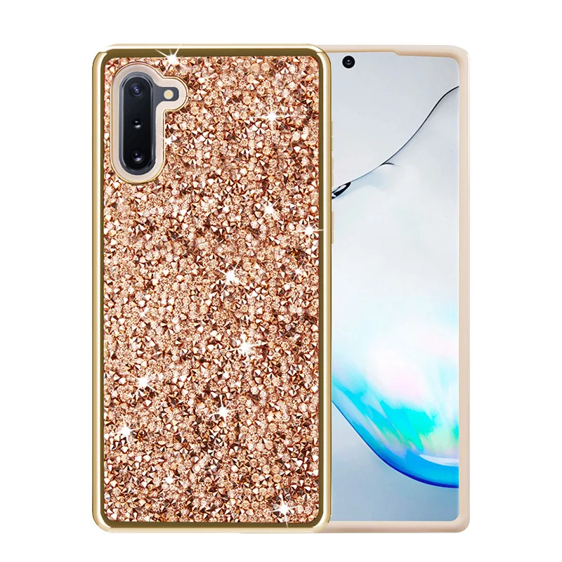 Musubo, Роскошный чехол для samsung Galaxy Note 10 Plus, 5G, 9, S10, S9 Plus, 30, блестящий, бриллиантовый, блестящий, задняя крышка, противоударный - Цвет: Rose Gold