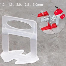 

High quality 100/300PCS PE tile leveling system use forTile leveling system for tile laying 1/1.5/2/2.5/3.0mm construction tools
