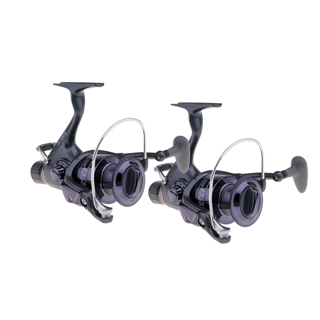 2Pcs ~40FR Baitfeeder Spinning Reel Saltwater Freshwater Fishing 5.5:1 High Power Front Rear Drag Live Liner