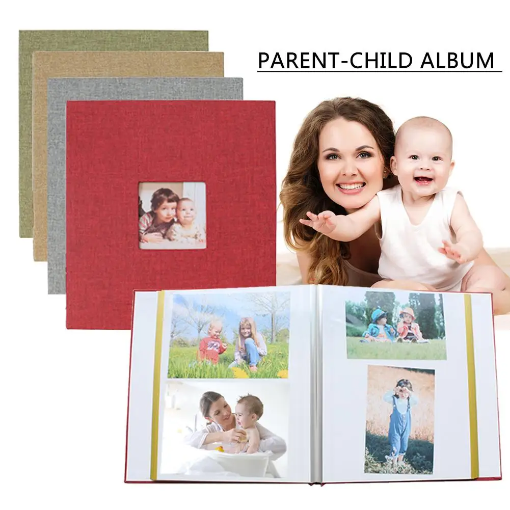 Тканевый бумажный альбом «сделай сам» ретро современный Подарок пленка самоклеющийся детский альбом родитель-ребенок альбом 10IN