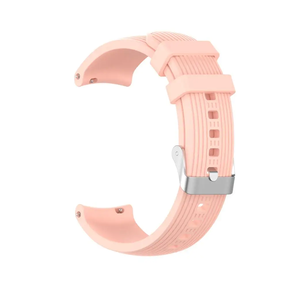 22 мм 20 мм силиконовый спортивный ремешок для samsung Galaxy Watch 46 мм SM-R800 Amazfit ремешок Bip для Galaxy watch 42 мм регулируемый ремешок - Цвет ремешка: pink