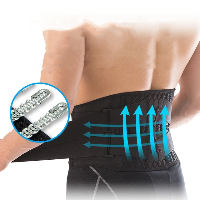 Men Women Waist Trimmer Spine Support Belt Steel Plate Support Gym Fitness Weightlifting Lumbar Back Brace Sport Accessories 4