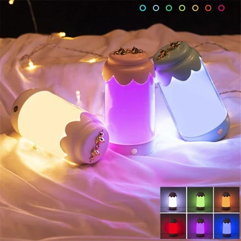 

Luminous Bottle Night Light Children Cabinet Decorative Lamp with USB Cable Lanyard