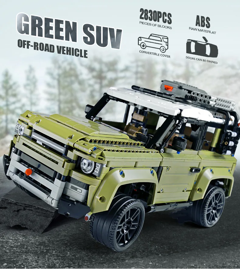 DHL Technic автомобиль совместим с 42110 Land SUV автомобиль Rover Defender Сборная модель автомобиля детские рождественские игрушки строительные блоки