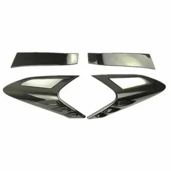 

4Pcs Carbon Fiber Style Rear Back Lamp Tail Light Cover Trim For Toyota CHR C-HR Modified Frame Decoration