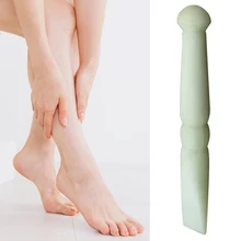 Массажная палочка для скрапания натурального нефрита Рефлексология изысканные палочки Гладкий Профессиональный инструмент для расслабления мышц снятие натяжения для здоровья