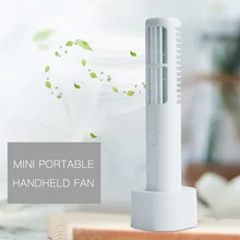 Студенческий вентилятор Bladeless мини портативный ручной вентилятор с подставкой для настольного стола 3 скоростные настройки для офиса дома путешествия с батареями