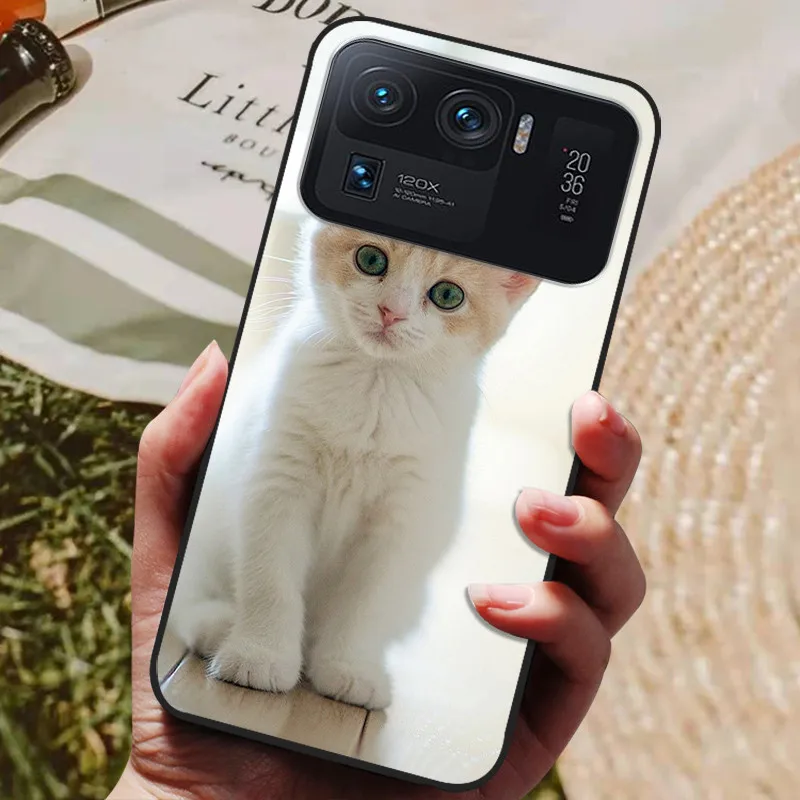 Premium Black Bumper Soft TPU Silicone Back Cover for 6.81-inch Smartphones