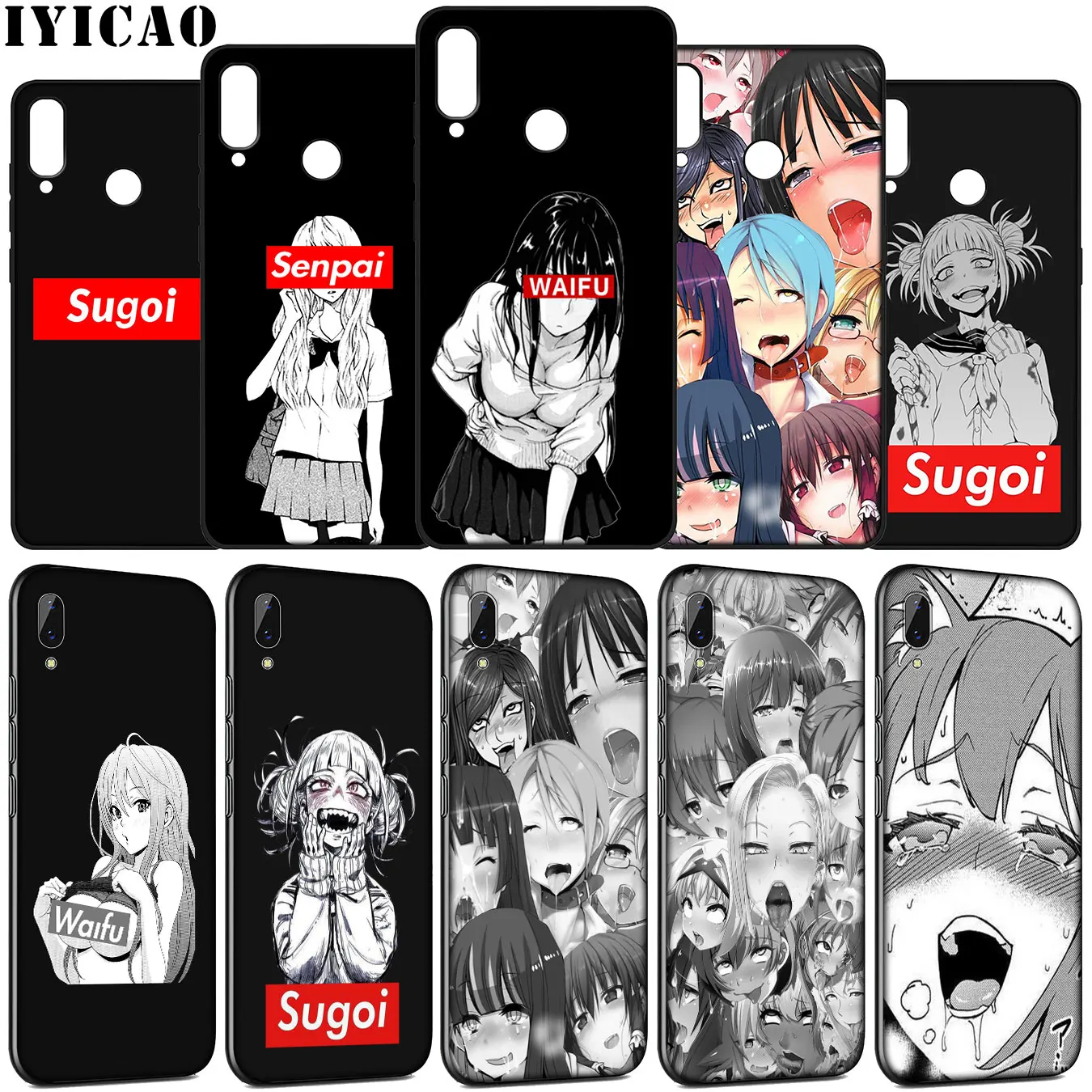 Забавный мягкий чехол Waifu Sugoi Anime для Huawei Y9 Y7 Y6 Prime 2019 2018 Honor view 20 8C 8X 8 9 9X 10 Lite 7C 7X 7A Pro |