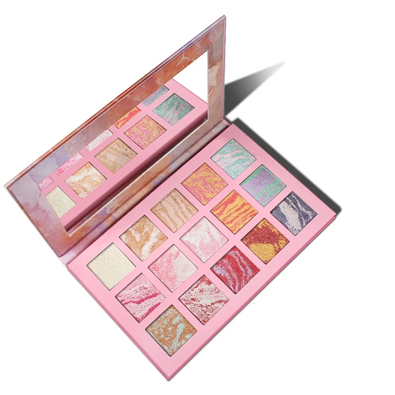 15colors Матовый телесный Макияж Супер огонь выпечки порошок свинина живота мрамор тени для век водонепроницаемый и от потения 15 цветов Тени для век - Цвет: 15colors
