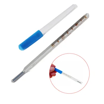 

1pc Body Temperature Measurement Device Armpit Glass Mercury Thermometer Home Health Care Product