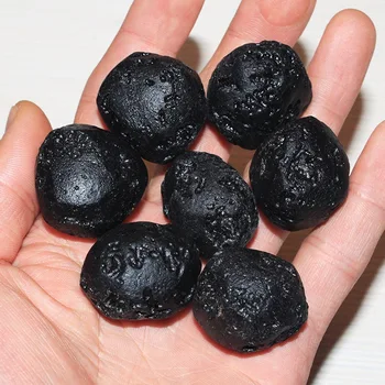 

Natural Glass Meteorite Lei Gong Dark Meteorite Original Stone Ornaments Glazed Meteorite Mineral Teaching Specimen Energy Stone