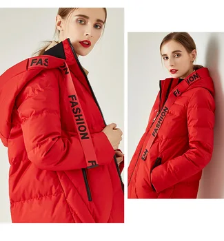 

Timis Li's New Winter Women's Coat Fashion Female Jacket High Quality Casual Jackets Hooded Parkas Brand Clothing