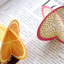 5 шт./лот милые и интересные фруктовые дизайнерские стереоскопические складные открытки подарочные открытки канцелярские товары