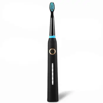 

Electric Toothbrush With 3 Replacement Brush Heads Usb Teeth Brush Deep Cleaning Soft-bristle Tooth Brushes