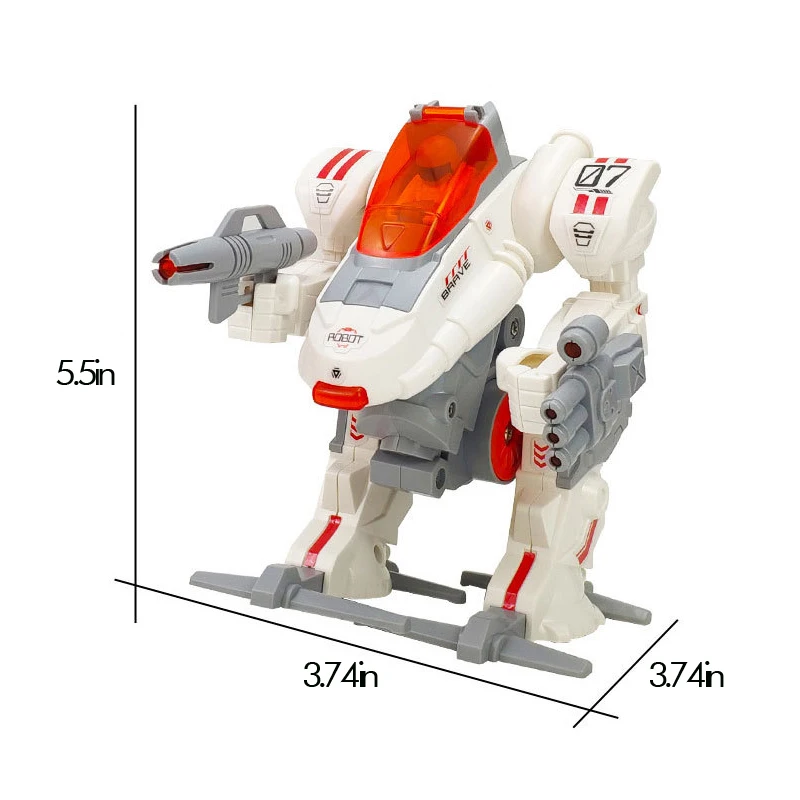 

DIY plastic small assembled electric robotic armored fighting walking robot model building kits toys for children