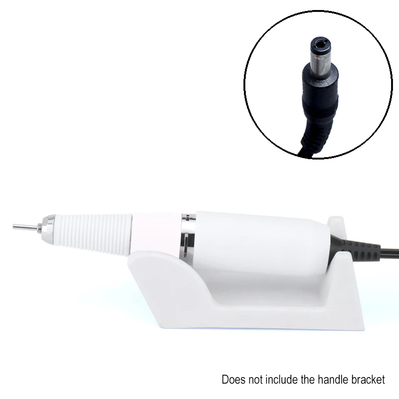 Kaufen 30000RPM Nagel Bohrer Griff Handstück Professionelle Elektrische DC stecker Zubehör Nail art Werkzeuge DC loch Universal Stift Bohrer Silber