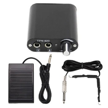 

Tattoo Power Supply Kit 1pc Professional Mini For Rotary Tattoo Machine Gun with Foot Pedal Switch Tattoo Supplies Free Shipping