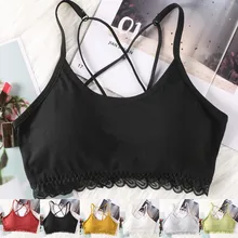 Женский летний топ без рукавов, сексуальный кружевной бюстгальтер, сексуальное женское белье, лента на груди, без стальных ободков, бюстгальтер, нижнее белье, уличная одежда, майка
