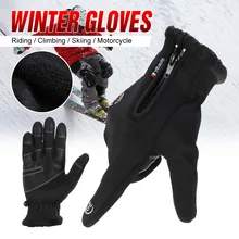 Зимние термальные лыжные перчатки для мужчин, женщин и детей, флисовые перчатки для катания на сноуборде с сенсорным экраном, водонепроницаемые зимние мотоциклетные перчатки для катания на лыжах