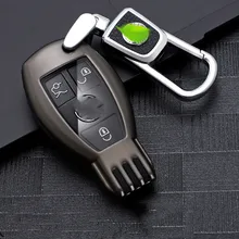 Car Key Case Cover Key Bag For Mercedes Benz A B C S Class AMG GLA CLA GLC W176 W221 W204 W205 Accessories Holder Shell Keychain