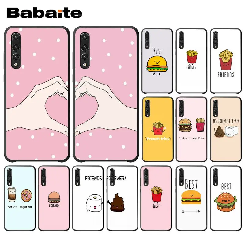 

Babaite BFF Best Friends Burger and Fries Food Phone Case for Huawei Mate9 10 Mate10 Lite P9 P10 Plus P20 Pro Honor10 View10