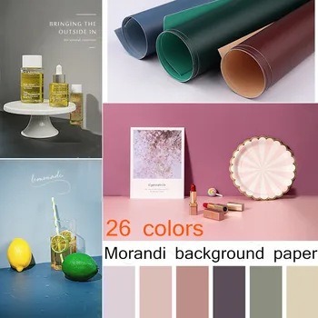 

Morandi Color Double sided shooting Background Cloth Pure Color Background Paper ins Wind NetRed decoration photography props