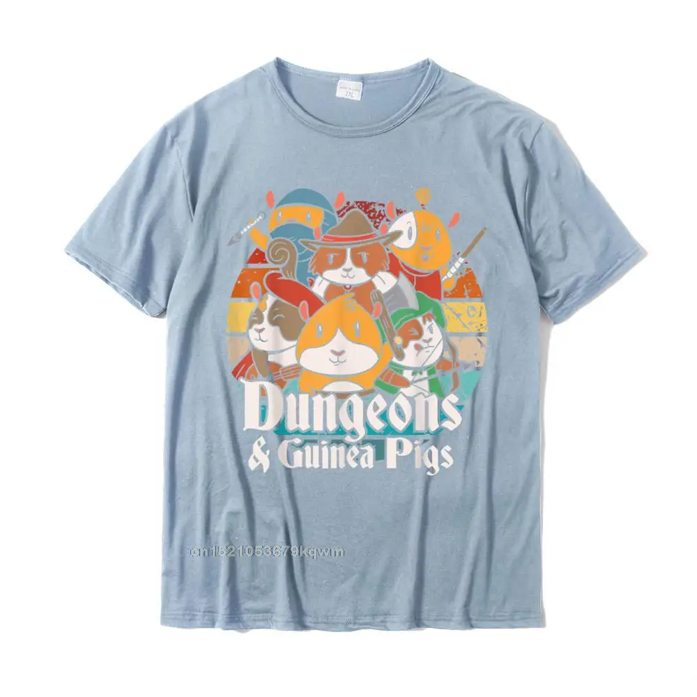 Comics O Neck T Shirt Mother Day Tops Tees Short Sleeve Company Pure Cotton Printing Sweatshirts Europe Mens Drop Shipping Dungeons And Guinea pigs Retro vintage Tabletop Gaming RPG T-Shirt__5250 light