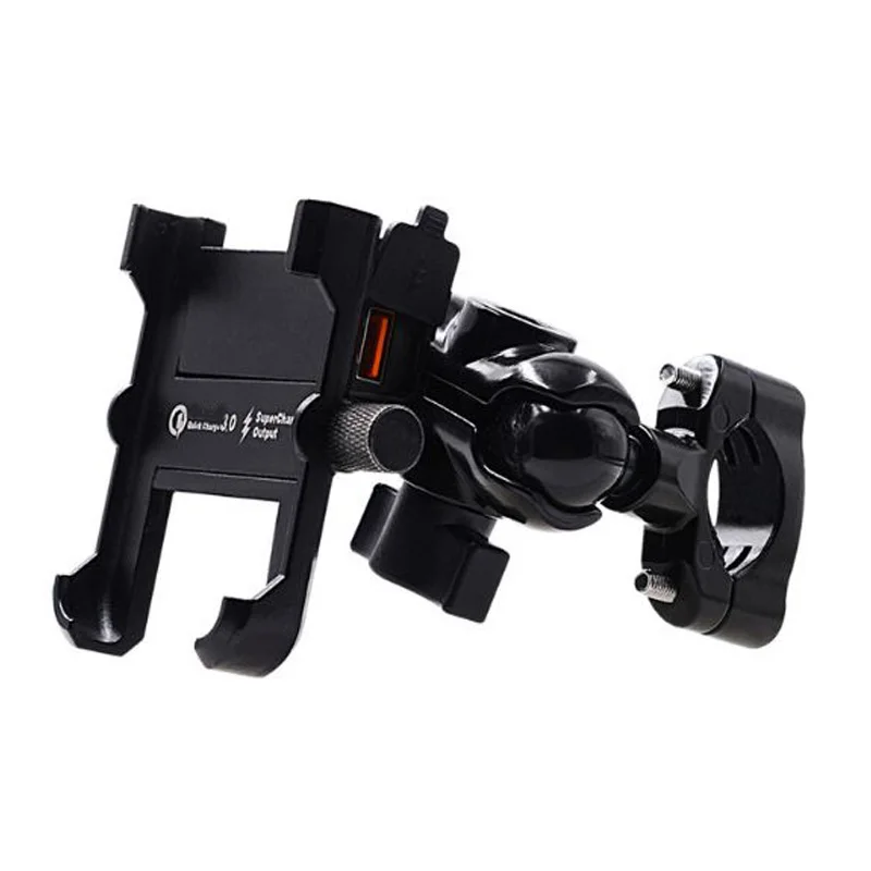 

Aluminum Alloy Motorcycle phone holder Accessories Fast Charger Handlebar