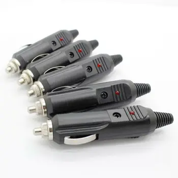 

5Pcs Car Cigarette Lighter Socket Plug Connector On Off Switch 12V Car Accessories Universal Connector Switch Auto Interior Part