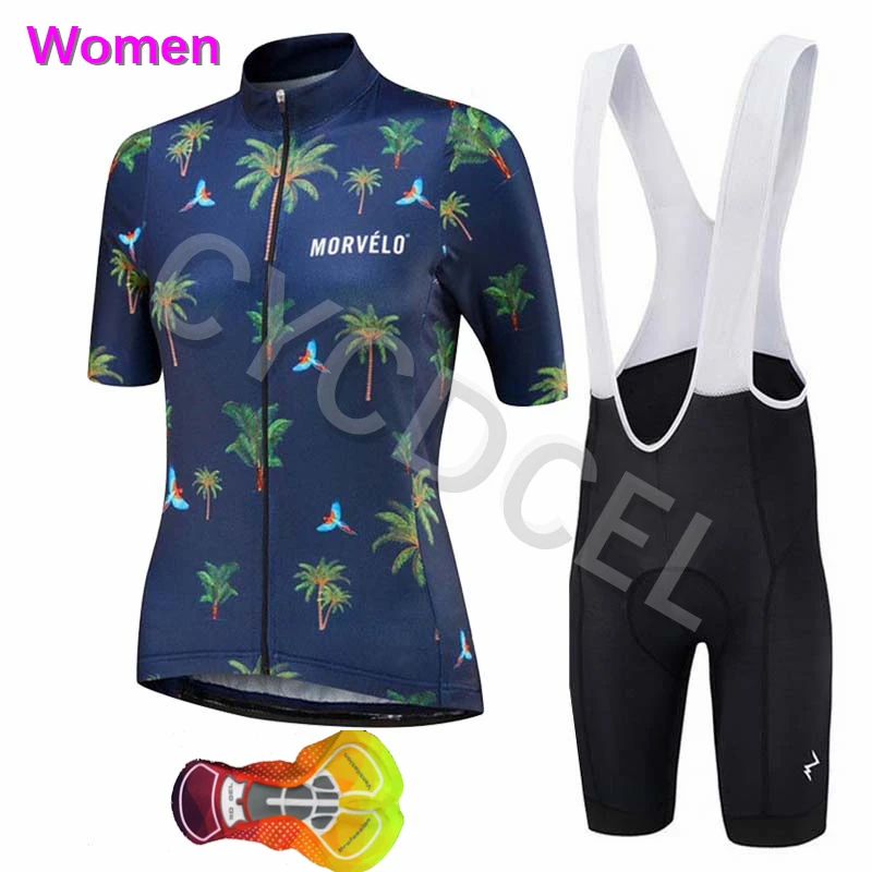 Cycling set 15 Morvelo велосипедная майка женская велосипедная Одежда дышащая велосипедная одежда быстросохнущая pro bib шорты комплект Maillot Ropa Ciclismo mujer - Цвет: Cycling set 15
