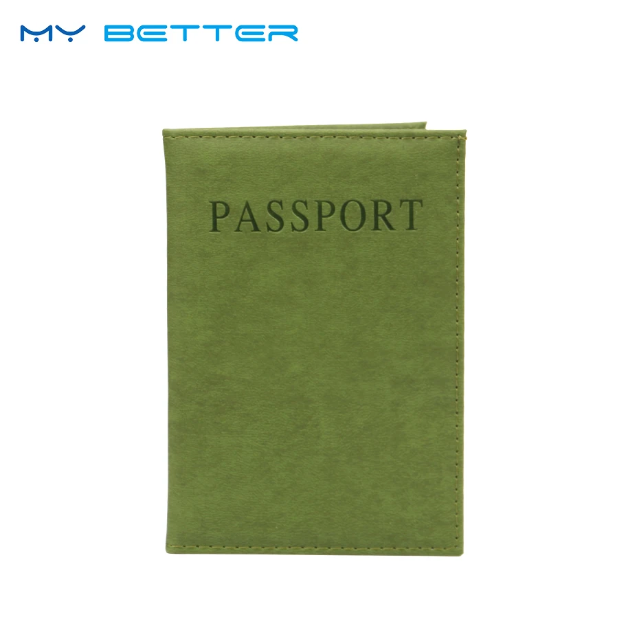 1PC Fashion New PU Women Passport Holder Couple Models Girls Travel Passport Cover Unisex Card Case Man Card Holder