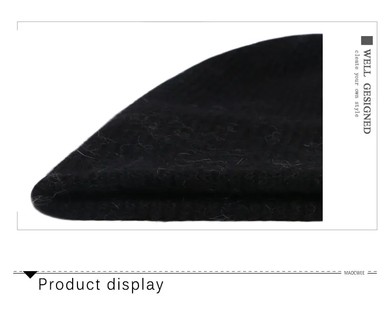 Rabbit hair Beanies Women Men Winter Hat Knitted Skuilles For Hats Balaclava Unisex Hats Cold-Proof And Warm-Keeping Beanie Caps