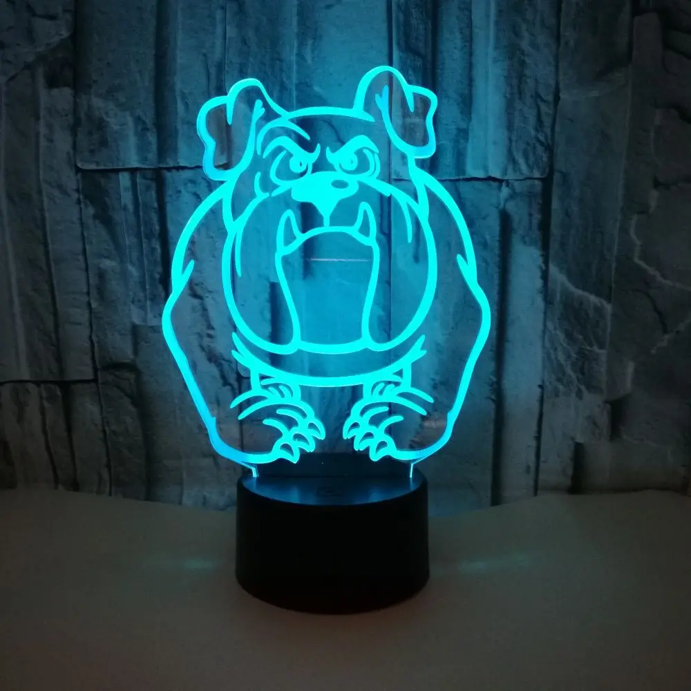 

Foreign Trade New Style Dog 3D Lamp Colorful Touch Remote Control 3D LED Visual Lamp Colorful 3D Small Table Lamp Customizable L