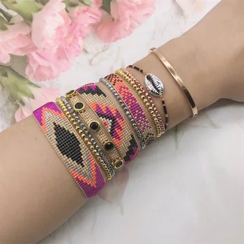

ZHONGVI Bracelet For Women MIYUKI Beads Bracelets Set Fashion beach Jewelry Shell Boho Pulseras Mujer Woman Armband Handmade
