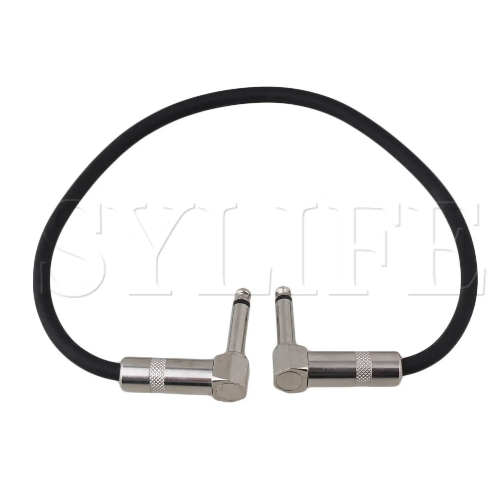 Flexible 30cm Guitar Bass Signal Level Patch Effect Lead Cable 6.3mm