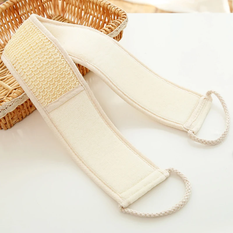 Natural Soft Exfoliating Loofah Bath Shower Unisex Massage Spa Scrubber Sponge Back Strap Body Skin Health Cleaning Tool 2