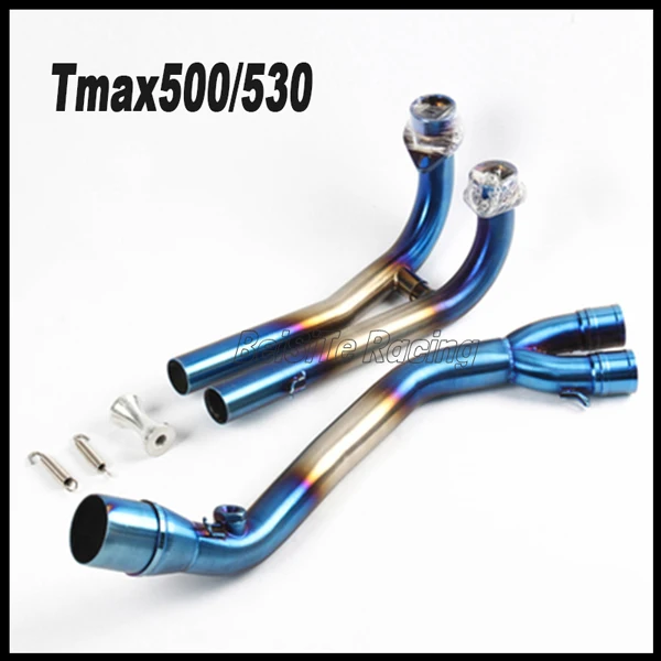 Слипоны TMAX мотоцикл Akrapovic выхлопная труба звено полная система для Yamaha TMAX 530 TMAX 500 TMAX530 TMAX500 2008 - Цвет: Tmax500 530