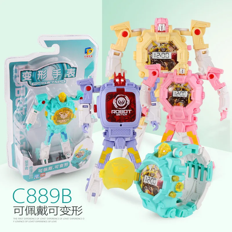 

Big Boy Deformation Robot Children Transformation Toy Watch Educational Toys Watch Place of Origin Supply of Goods