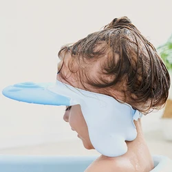 Shampoo Cap Adjustable Wash Shower Hat For Newborns Baby Ear Protection Children Bath Visor Head Cover Cute Octopus Shield
